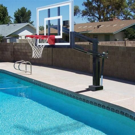 basketball goal for inground swimming pool