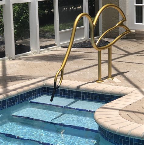 inground pool rails